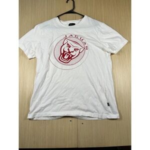 Jaguar Growler T Shirt Mens‎ White Graphic Print Logo Cotton Regular Fit Outdoor